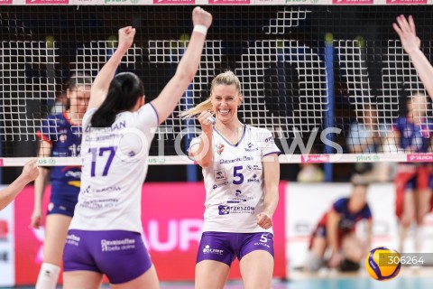 15.04.2026 RZESZOW <br />SIATKOWKA <br />TAURONLIGA LIGA SIATKOWKI KOBIET LSK 2025/2026 <br />FINAL - MECZ NR 1<br />POLISH WOMEN VOLLEYBALL LEAGUE <br />MECZ KS DEVELOPRES RZESZOW - PGE BUDOWLANI LODZ<br />N/Z LAURA HEYRMAN RADOSC EMOCJE <br /> 
