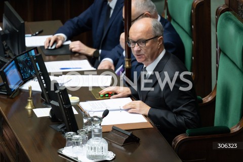  17.04.2026 WARSZAWA<br />POSIEDZENIE SEJMU RP<br />N/Z MARSZALEK WLODZIMIERZ CZARZASTY<br />FOT. MARCIN BANASZKIEWICZ/FOTONEWS  