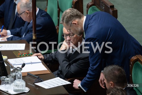  17.04.2026 WARSZAWA<br />POSIEDZENIE SEJMU RP<br />N/Z WLODZIMIERZ CZARASZTY ZBIGNIEW BOGUCKI<br />FOT. MARCIN BANASZKIEWICZ/FOTONEWS  