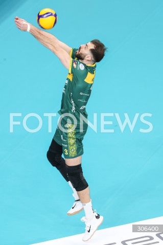  18.04.2026 RZESZOW<br />SIATKOWKA MEZCZYZN<br />PLUSLIGA SEZON 2025/2026<br />POLFINAL - 2. MECZ ( SEMIFINAL ) <br />PLUS LIGA POLISH MEN VOLLEYBALL LEAGUE<br />MECZ ASSECO RESOVIA RZESZOW  - ALURON CMC WARTA ZAWIERCIE <br />N/Z AARON RUSSELL SYLWETKA <br /> 