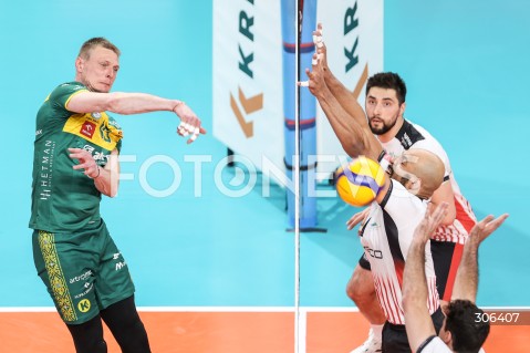  18.04.2026 RZESZOW<br />SIATKOWKA MEZCZYZN<br />PLUSLIGA SEZON 2025/2026<br />POLFINAL - 2. MECZ ( SEMIFINAL ) <br />PLUS LIGA POLISH MEN VOLLEYBALL LEAGUE<br />MECZ ASSECO RESOVIA RZESZOW  - ALURON CMC WARTA ZAWIERCIE <br />N/Z JURIJ GLADYR KAROL BUTRYN DANNY DEMYANENKO <br /> 
