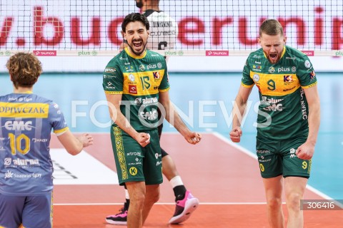  18.04.2026 RZESZOW<br />SIATKOWKA MEZCZYZN<br />PLUSLIGA SEZON 2025/2026<br />POLFINAL - 2. MECZ ( SEMIFINAL ) <br />PLUS LIGA POLISH MEN VOLLEYBALL LEAGUE<br />MECZ ASSECO RESOVIA RZESZOW  - ALURON CMC WARTA ZAWIERCIE <br />N/Z MIGUEL TAVARES RODRIGUES BARTLOMIEJ BOLADZ RADOSC EMOCJE <br /> 