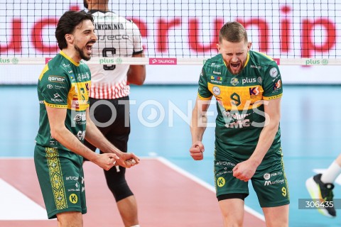 18.04.2026 RZESZOW<br />SIATKOWKA MEZCZYZN<br />PLUSLIGA SEZON 2025/2026<br />POLFINAL - 2. MECZ ( SEMIFINAL ) <br />PLUS LIGA POLISH MEN VOLLEYBALL LEAGUE<br />MECZ ASSECO RESOVIA RZESZOW  - ALURON CMC WARTA ZAWIERCIE <br />N/Z BARTLOMIEJ BOLADZ MIGUEL TAVARES RODRIGUES RADOSC EMOCJE <br /> 