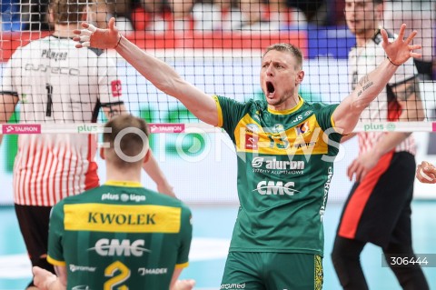  18.04.2026 RZESZOW<br />SIATKOWKA MEZCZYZN<br />PLUSLIGA SEZON 2025/2026<br />POLFINAL - 2. MECZ ( SEMIFINAL ) <br />PLUS LIGA POLISH MEN VOLLEYBALL LEAGUE<br />MECZ ASSECO RESOVIA RZESZOW  - ALURON CMC WARTA ZAWIERCIE <br />N/Z JURIJ GLADYR RADOSC EMOCJE <br /> 