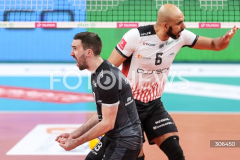  18.04.2026 RZESZOW<br />SIATKOWKA MEZCZYZN<br />PLUSLIGA SEZON 2025/2026<br />POLFINAL - 2. MECZ ( SEMIFINAL ) <br />PLUS LIGA POLISH MEN VOLLEYBALL LEAGUE<br />MECZ ASSECO RESOVIA RZESZOW  - ALURON CMC WARTA ZAWIERCIE <br />N/Z MICHAL POTERA RADOSC EMOCJE <br /> 
