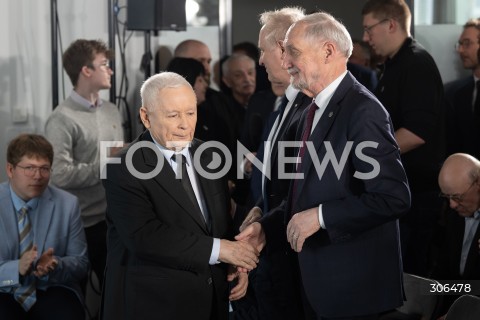  25.04.2026 WARSZAWA<br />KONWENCJA PRAWA I SPRAWIEDLIWOSCI<br />MYSLAC POLSKA - ALTERNATYWA 2.0<br />N/Z JAROSLAW KACZYNSKI ANTONI MACIEREWICZ<br />FOT. MARCIN BANASZKIEWICZ/FOTONEWS  