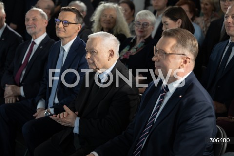  25.04.2026 WARSZAWA<br />KONWENCJA PRAWA I SPRAWIEDLIWOSCI<br />MYSLAC POLSKA - ALTERNATYWA 2.0<br />N/Z MATEUSZ MORAWIECKI JAROSLAW KACZYNSKI PRZEMYSLAW CZARNEK<br />FOT. MARCIN BANASZKIEWICZ/FOTONEWS  