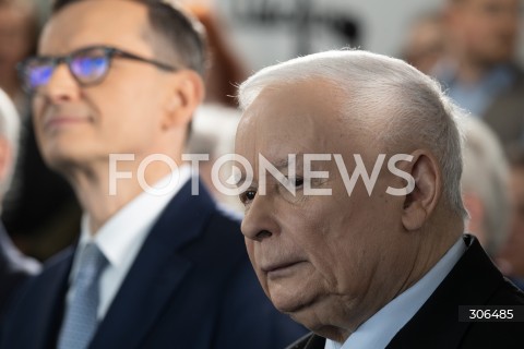  25.04.2026 WARSZAWA<br />KONWENCJA PRAWA I SPRAWIEDLIWOSCI<br />MYSLAC POLSKA - ALTERNATYWA 2.0<br />N/Z MATEUSZ MORAWIECKI JAROSLAW KACZYNSKI<br />FOT. MARCIN BANASZKIEWICZ/FOTONEWS  