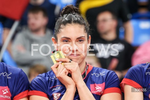  29.04.2026 RZESZOW <br />SIATKOWKA <br />TAURONLIGA LIGA SIATKOWKI KOBIET LSK 2025/2026 <br />FINAL - MECZ NR 5<br />POLISH WOMEN VOLLEYBALL LEAGUE <br />MECZ KS DEVELOPRES RZESZOW - PGE BUDOWLANI LODZ<br />N/Z BRUNA HONORIO SIATKARKI PGE BUDOWLANI LODZ MISTRZYNIAMI POLSKI RADOSC WYGRANA EMOCJE ZWYCIESTWO CEREMONIA PODIUM MEDALE PUCHAR<br /> 