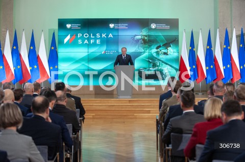  08.05.2026 WARSZAWA<br />UROCZYSTOSC PODPISANIA UMOWY W SPRAWIE SAFE<br />N/Z PREMIER DONALD TUSK<br /> 