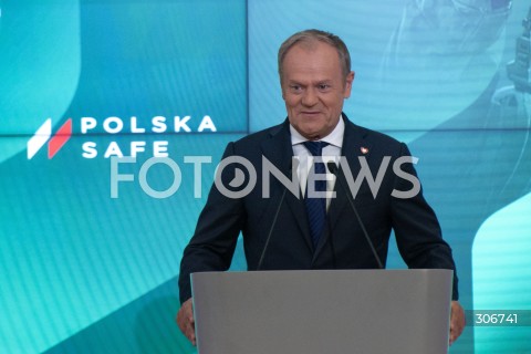  08.05.2026 WARSZAWA<br />UROCZYSTOSC PODPISANIA UMOWY W SPRAWIE SAFE<br />N/Z PREMIER DONALD TUSK<br /> 