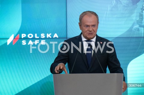  08.05.2026 WARSZAWA<br />UROCZYSTOSC PODPISANIA UMOWY W SPRAWIE SAFE<br />N/Z PREMIER DONALD TUSK<br /> 