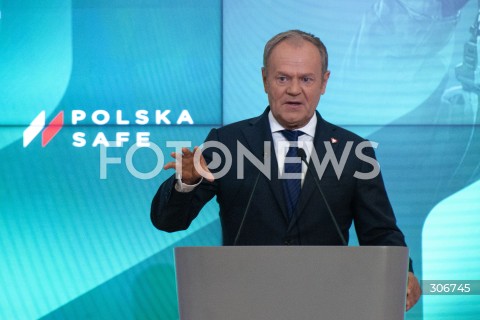  08.05.2026 WARSZAWA<br />UROCZYSTOSC PODPISANIA UMOWY W SPRAWIE SAFE<br />N/Z PREMIER DONALD TUSK<br /> 