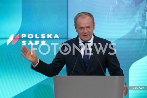  08.05.2026 WARSZAWA<br />UROCZYSTOSC PODPISANIA UMOWY W SPRAWIE SAFE<br />N/Z PREMIER DONALD TUSK<br /> 