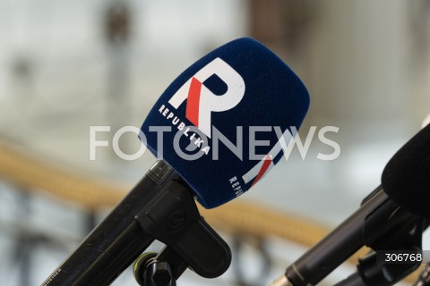  15.05.2026 WARSZAWA<br />POSIEDZENIE SEJMU RP<br />N/Z KOSTKA DZIENNIKARSKA TELEWIZJA TV REPUBLIKA<br />FOT. MARCIN BANASZKIEWICZ/FOTONEWS  