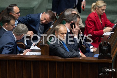  15.05.2026 WARSZAWA<br />POSIEDZENIE SEJMU RP<br />N/Z PREMIER DONALD TUSK MINISTROWIE RZADU<br />FOT. MARCIN BANASZKIEWICZ/FOTONEWS  