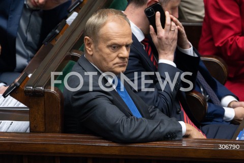  15.05.2026 WARSZAWA<br />POSIEDZENIE SEJMU RP<br />N/Z PREMIER DONALD TUSK<br />FOT. MARCIN BANASZKIEWICZ/FOTONEWS  