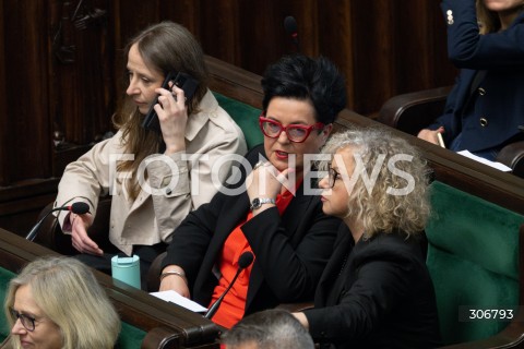  15.05.2026 WARSZAWA<br />POSIEDZENIE SEJMU RP<br />N/Z BOZENA BOROWIEC KATARZYNA KOTULA<br />FOT. MARCIN BANASZKIEWICZ/FOTONEWS  