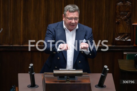  15.05.2026 WARSZAWA<br />POSIEDZENIE SEJMU RP<br />N/Z MICHAL WOJCIK<br />FOT. MARCIN BANASZKIEWICZ/FOTONEWS  