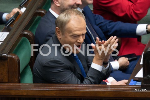  15.05.2026 WARSZAWA<br />POSIEDZENIE SEJMU RP<br />N/Z PREMIER DONALD TUSK<br />FOT. MARCIN BANASZKIEWICZ/FOTONEWS  