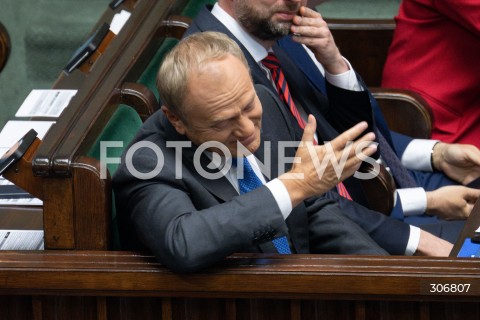  15.05.2026 WARSZAWA<br />POSIEDZENIE SEJMU RP<br />N/Z PREMIER DONALD TUSK<br />FOT. MARCIN BANASZKIEWICZ/FOTONEWS  