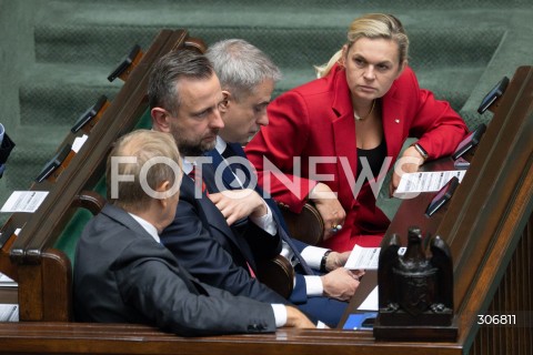  15.05.2026 WARSZAWA<br />POSIEDZENIE SEJMU RP<br />N/Z PREMIER DONALD TUSK WLADYSLAW KOSINIAK KAMYSZ KRZYSZTOF GAWKOWSKI BARBARA NOWACKA<br />FOT. MARCIN BANASZKIEWICZ/FOTONEWS  