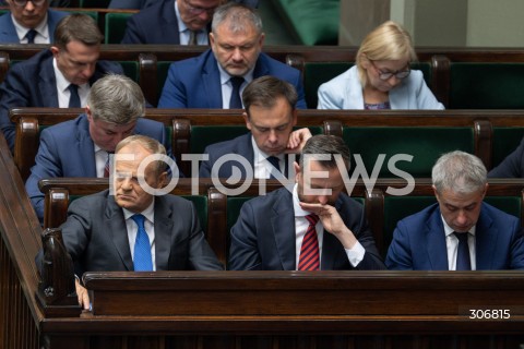  15.05.2026 WARSZAWA<br />POSIEDZENIE SEJMU RP<br />N/Z PREMIER DONALD TUSK WLADYSLAW KOSINIAK KAMYSZ KRZYSZTOF GAWKOWSKI WALDEMAR ZUREK<br />FOT. MARCIN BANASZKIEWICZ/FOTONEWS  