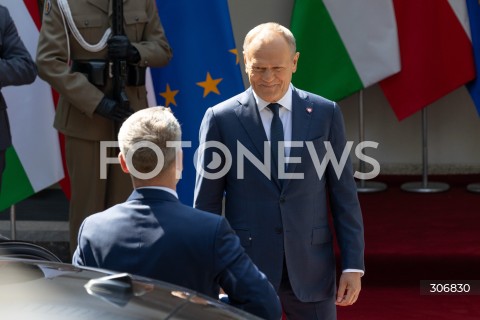  20.05.2026 WARSZAWA<br />SPOTKANIE PREMIERA DONALDA TUSKA Z PREMIEREM WEGIER PETEREM MAGYAREM W WARSZAWIE<br />N/Z PREMIER DONALD TUSK PETER MAGYAR<br /> 