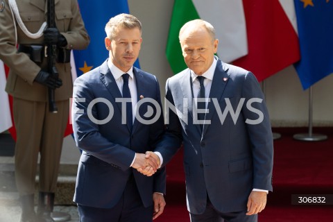  20.05.2026 WARSZAWA<br />SPOTKANIE PREMIERA DONALDA TUSKA Z PREMIEREM WEGIER PETEREM MAGYAREM W WARSZAWIE<br />N/Z PREMIER DONALD TUSK PETER MAGYAR<br /> 