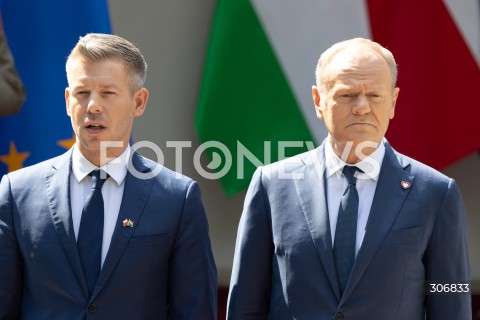  20.05.2026 WARSZAWA<br />SPOTKANIE PREMIERA DONALDA TUSKA Z PREMIEREM WEGIER PETEREM MAGYAREM W WARSZAWIE<br />N/Z PREMIER DONALD TUSK PETER MAGYAR<br /> 