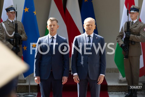  20.05.2026 WARSZAWA<br />SPOTKANIE PREMIERA DONALDA TUSKA Z PREMIEREM WEGIER PETEREM MAGYAREM W WARSZAWIE<br />N/Z PREMIER DONALD TUSK PETER MAGYAR<br /> 
