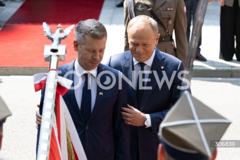  20.05.2026 WARSZAWA<br />SPOTKANIE PREMIERA DONALDA TUSKA Z PREMIEREM WEGIER PETEREM MAGYAREM W WARSZAWIE<br />N/Z PREMIER DONALD TUSK PETER MAGYAR<br /> 