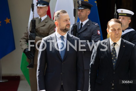  20.05.2026 WARSZAWA<br />SPOTKANIE PREMIERA DONALDA TUSKA Z PREMIEREM WEGIER PETEREM MAGYAREM W WARSZAWIE<br />N/Z WLADYSLAW KOSINIAK KAMYSZ RADOSLAW SIKORSKI<br /> 