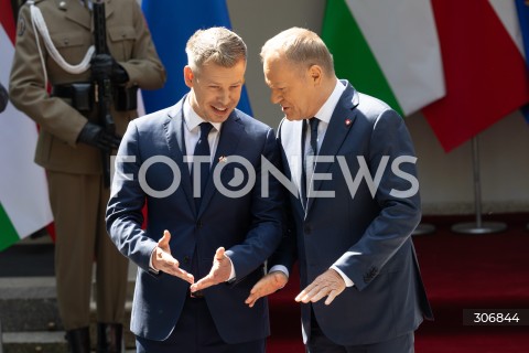  20.05.2026 WARSZAWA<br />SPOTKANIE PREMIERA DONALDA TUSKA Z PREMIEREM WEGIER PETEREM MAGYAREM W WARSZAWIE<br />N/Z PREMIER DONALD TUSK PETER MAGYAR<br /> 