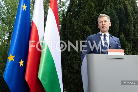  20.05.2026 WARSZAWA<br />SPOTKANIE PREMIERA DONALDA TUSKA Z PREMIEREM WEGIER PETEREM MAGYAREM W WARSZAWIE <br />KONFERENCJA PRASOWA<br />N/Z PETER MAGYAR<br /> 