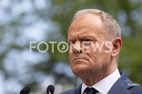  20.05.2026 WARSZAWA<br />SPOTKANIE PREMIERA DONALDA TUSKA Z PREMIEREM WEGIER PETEREM MAGYAREM W WARSZAWIE <br />KONFERENCJA PRASOWA<br />N/Z PREMIER DONALD TUSK<br /> 