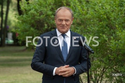  09.06.2026 WARSZAWA<br />KONFERENCJA PRASOWA PREMIERA TUSKA WICEPREMIERA KOSINIAKA KAMYSZA I KANDYDATKI NA PREZYDENTA KRAKOWA<br />N/Z PREMIER DONALD TUSK<br /> 