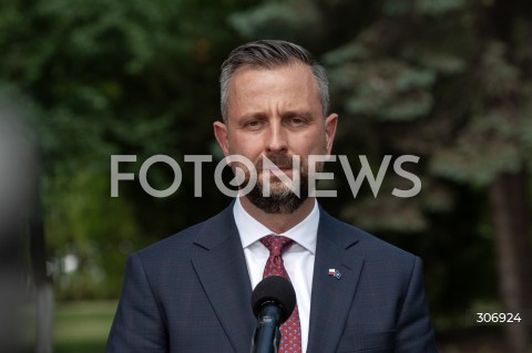  09.06.2026 WARSZAWA<br />KONFERENCJA PRASOWA PREMIERA TUSKA WICEPREMIERA KOSINIAKA KAMYSZA I KANDYDATKI NA PREZYDENTA KRAKOWA<br />N/Z WLADYSLAW KOSINIAK KAMYSZ<br /> 