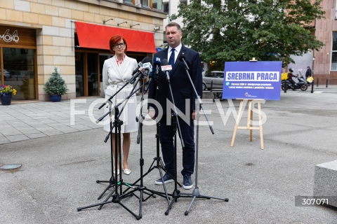  16.06.2026 WARSZAWA<br />KONFERENCJA KANDYDATA NA PREMIERA RP PRZEMYSLAWA CZARNKA I ELZBIETY RAFALSKIEJ W WARSZAWIE<br />N/Z PRZEMYSLAW CZARNEK ELZBIETA RAFALSKA<br />FOT. ANTONI BYSZEWSKI/FOTONEWS 