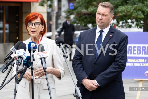  16.06.2026 WARSZAWA<br />KONFERENCJA KANDYDATA NA PREMIERA RP PRZEMYSLAWA CZARNKA I ELZBIETY RAFALSKIEJ W WARSZAWIE<br />N/Z PRZEMYSLAW CZARNEK ELZBIETA RAFALSKA<br />FOT. ANTONI BYSZEWSKI/FOTONEWS 
