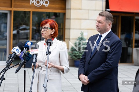  16.06.2026 WARSZAWA<br />KONFERENCJA KANDYDATA NA PREMIERA RP PRZEMYSLAWA CZARNKA I ELZBIETY RAFALSKIEJ W WARSZAWIE<br />N/Z PRZEMYSLAW CZARNEK ELZBIETA RAFALSKA<br />FOT. ANTONI BYSZEWSKI/FOTONEWS 