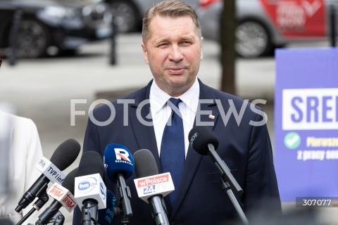 Konferencja prasowa Przemysława Czarnka w Warszawie