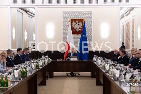  16.06.2026 WARSZAWA<br />POSIEDZENIE RZADU W WARSZAWIE<br />N/Z SALA POSIEDZEN PREMIER DONALD TUSK MINISTROWIE <br />FOT. ANTONI BYSZEWSKI/FOTONEWS 