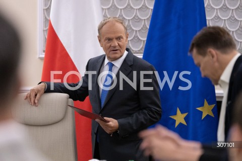  16.06.2026 WARSZAWA<br />POSIEDZENIE RZADU W WARSZAWIE<br />N/Z PREMIER DONALD TUSK<br />FOT. ANTONI BYSZEWSKI/FOTONEWS 