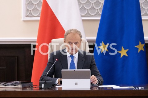  16.06.2026 WARSZAWA<br />POSIEDZENIE RZADU W WARSZAWIE<br />N/Z PREMIER DONALD TUSK<br />FOT. ANTONI BYSZEWSKI/FOTONEWS 