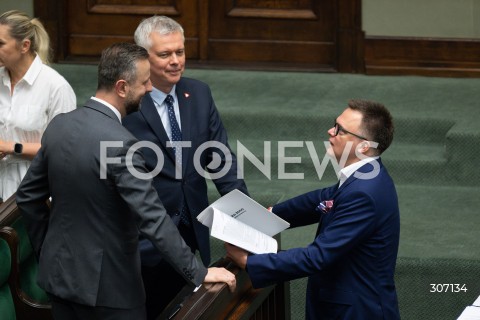  19.06.2026 WARSZAWA<br />POSIEDZENIE SEJMU RP<br />N/Z WLADYSLAW KOSINIAK KAMYSZ TOMASZ SIEMONIAK SZYMON HOLOWNIA<br />FOT. MARCIN BANASZKIEWICZ/FOTONEWS  