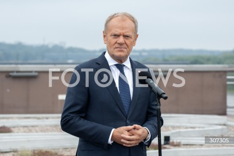  13.07.2026 WARSZAWA<br />KONFERENCJA NA TEMAT CENTRUM EUROPEJSKIEJ AGENCJI KOSMICZNEJ<br />N/Z PREMIER DONALD TUSK<br /> 