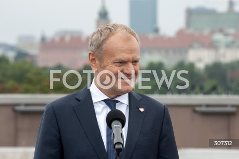  13.07.2026 WARSZAWA<br />KONFERENCJA NA TEMAT CENTRUM EUROPEJSKIEJ AGENCJI KOSMICZNEJ<br />N/Z PREMIER DONALD TUSK<br /> 