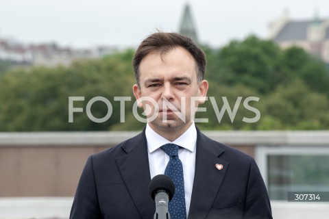  13.07.2026 WARSZAWA<br />KONFERENCJA NA TEMAT CENTRUM EUROPEJSKIEJ AGENCJI KOSMICZNEJ<br />N/Z ANDRZEJ DOMANSKI<br /> 