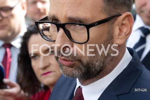 Daniel Obajtek przed Prokuraturą Okręgową w Warszawie